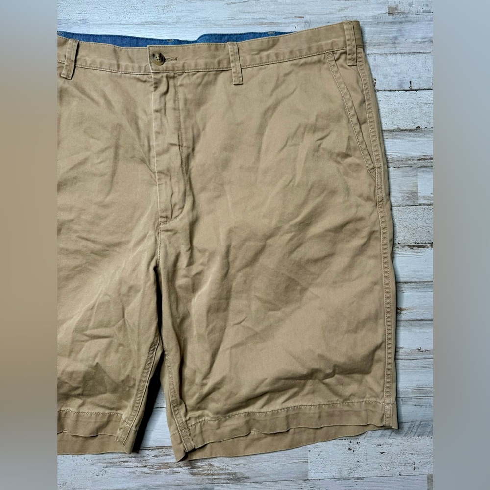 Polo Ralph Lauren Mens Chino Shorts Size 46B Khaki Stretch Classic Fit 10” - Picture 2 of 10